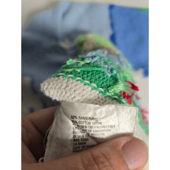 Vintage David Brooks Women's XL Lighthouse American Flag Knit Sweater Nautical - Picture 10 of 10